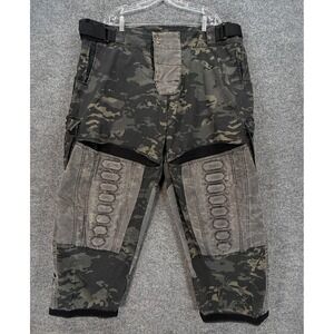 Valken Paintball Pants Mens 3XL Black Camo Padded Tactical Combat Cargo Gear